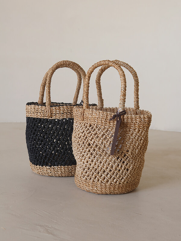 CREDONA BANCUANかごバッグ BANCUANかごバッグ(F BLACK): SELECTCREDONA