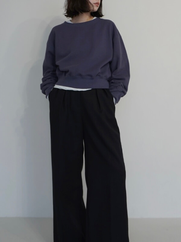 THE C】COMPACT SWEATSHIRTS(F WHITE): TopsCREDONA