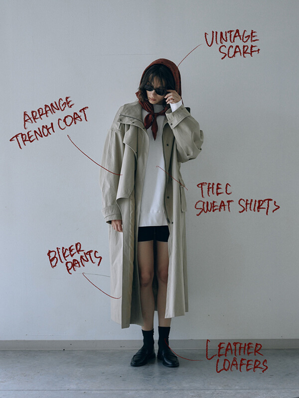 ARRANGE TRENCH COAT