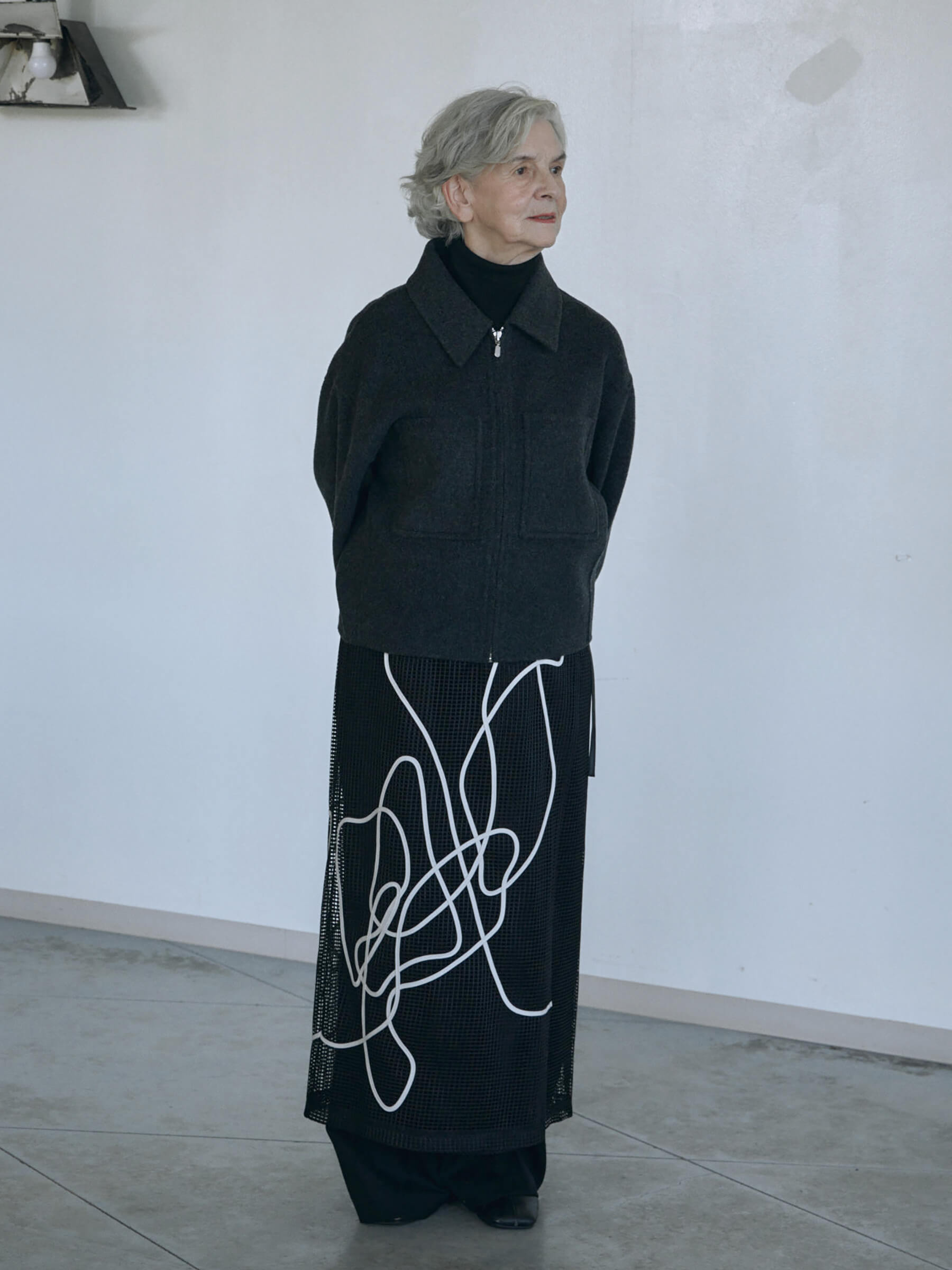 WOOL SHORT ZIP JACKET COAT(F GREY): OuterCREDONA