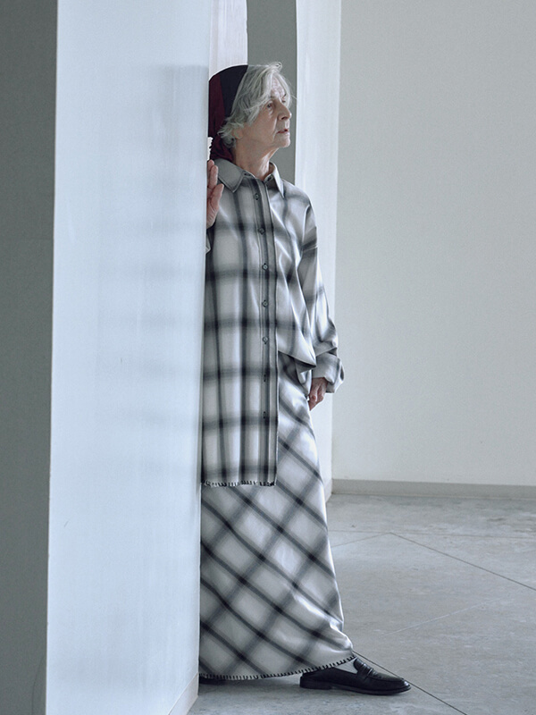 新品入荷 OTHELLO CHECK OVER SHIRTS(F WHITE): TopsCREDONA トップス