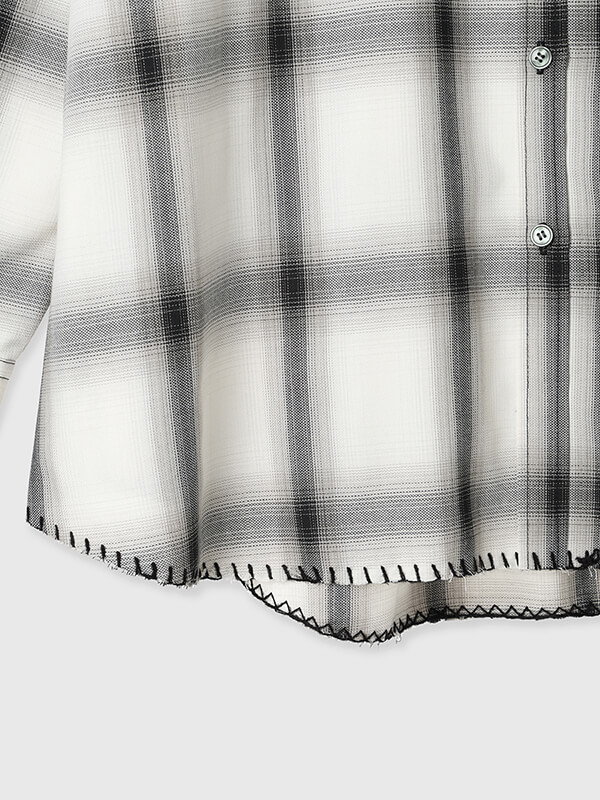OTHELLO CHECK OVER SHIRTS(F WHITE): TopsCREDONA
