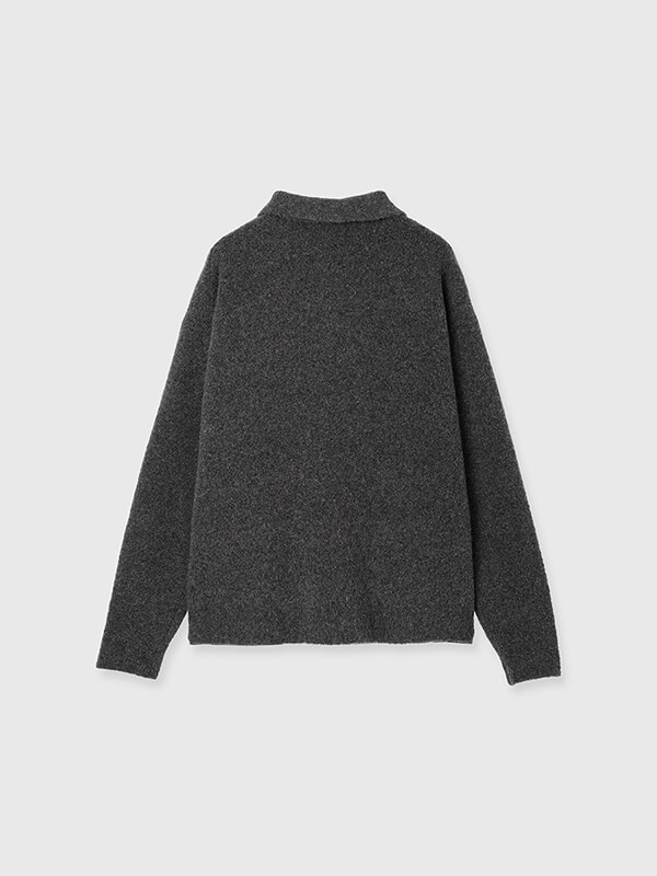 TEDDY KNIT POLO(F GREY): TopsCREDONA
