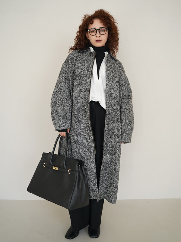 TWEED LONG COAT