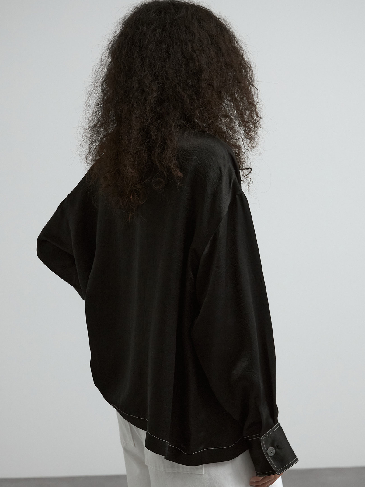 ACETATE STITCH SHIRT JACKET(F OFF WHITE): TopsCREDONA