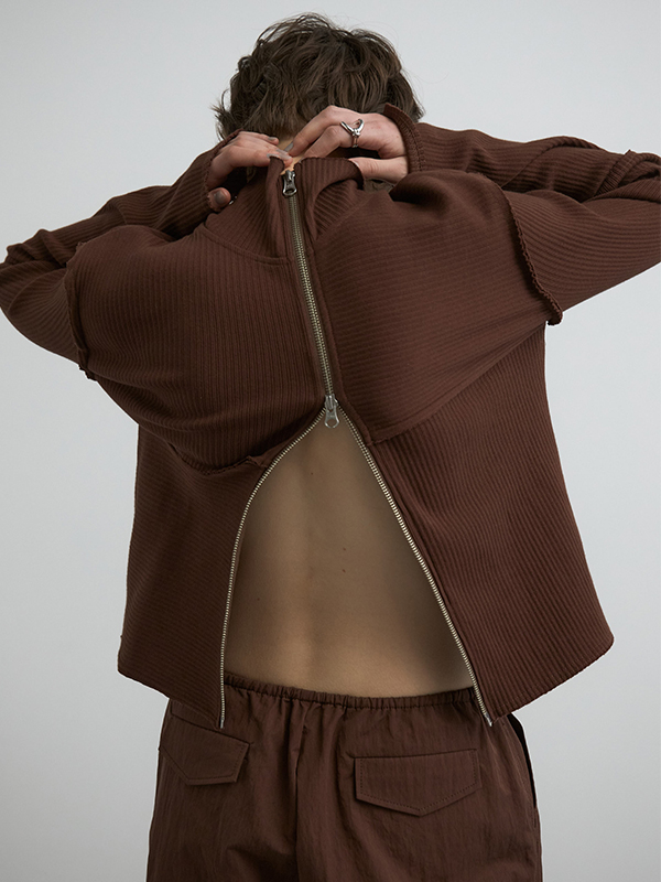 TERRA RIB 2WAY ZIP THERMAL(F OFF WHITE): TopsCREDONA TERRA RIB 2WAY ZIP THERMAL(F OFF WHITE): TopsCREDONA