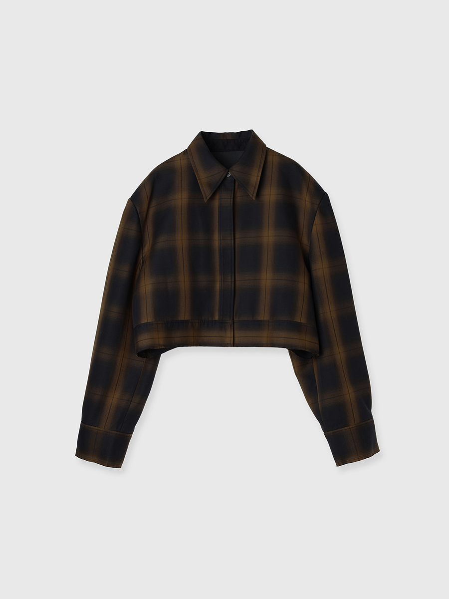 ROME CHECK SHIRT JACKET(F BLUE): OuterCREDONA