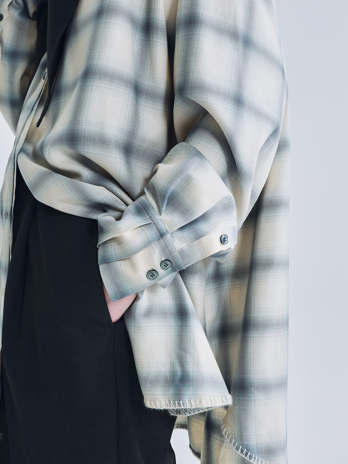 ROME CHECK SHIRTS(F BLUE): TopsCREDONA