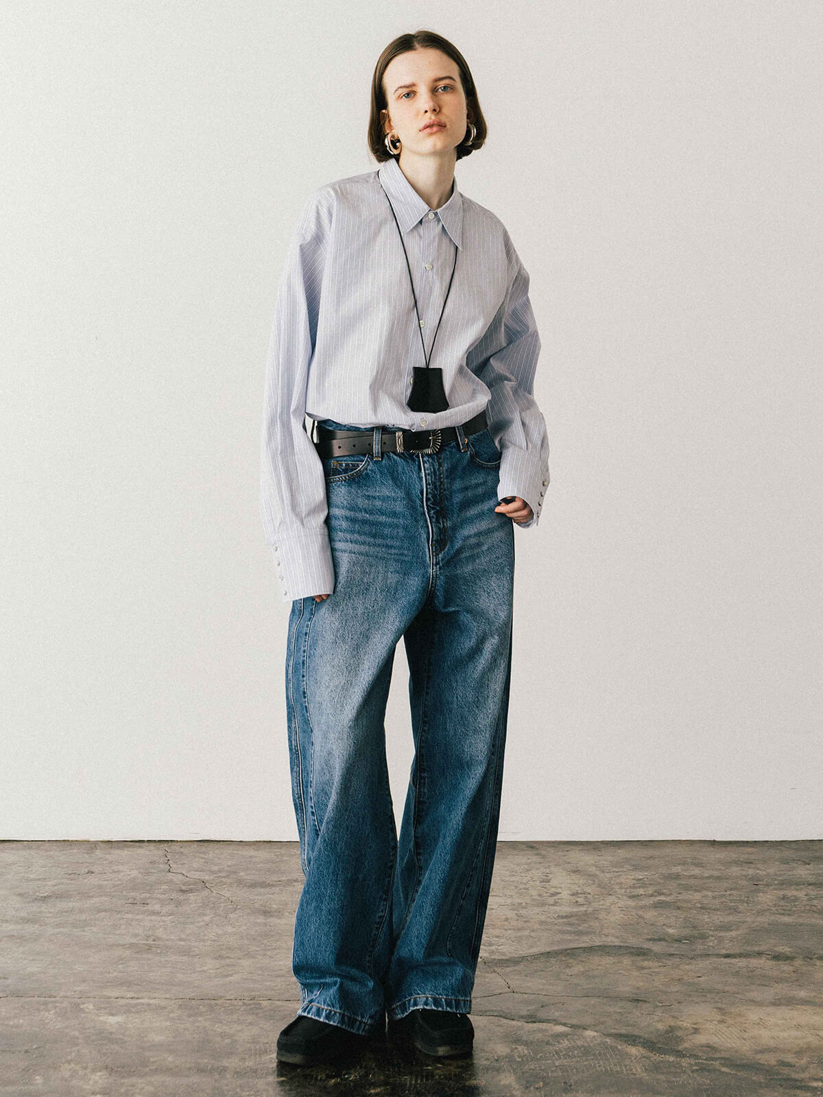 WIDE BEETLE DENIM PANTS
