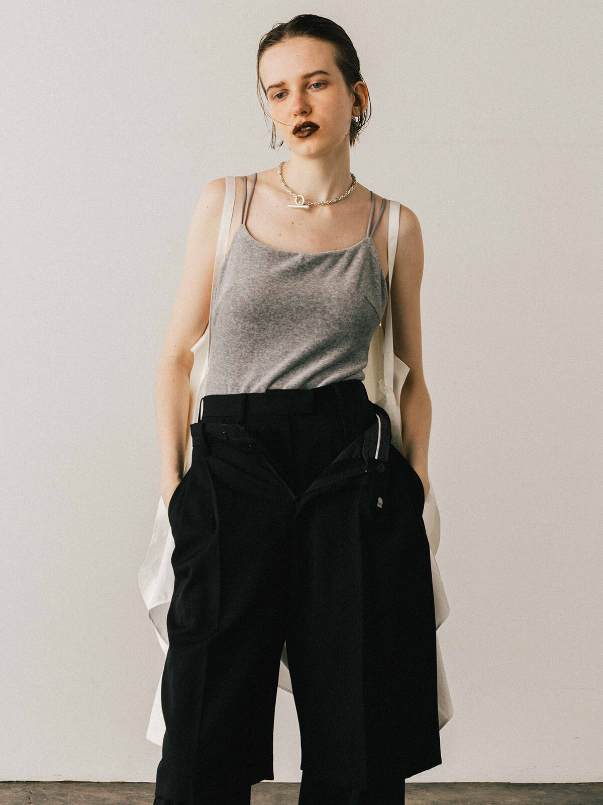 COTTON VELOUR BODY SUIT
